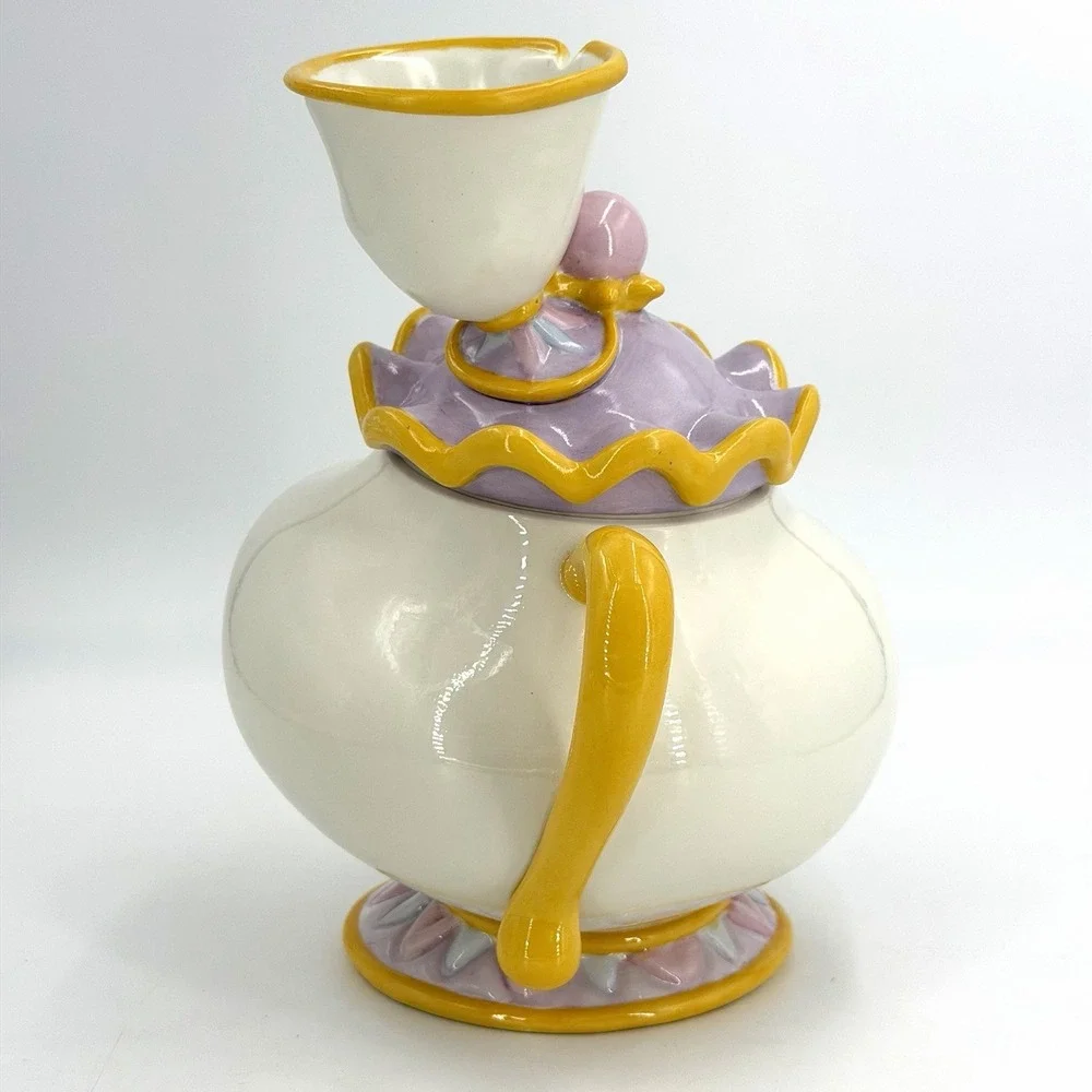 Disney Beauty and the Beast Mrs. Potts & Chip Cookie Jar Never Used Rare!